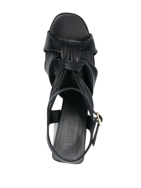 Zadig&Voltaire Forget Me Knot leather sandals - Black