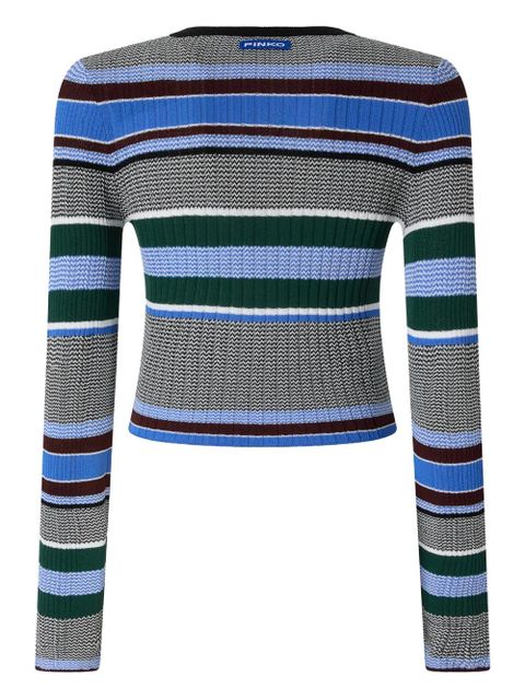 PINKO striped ribbed top - Blue - zdjęcie produktu nr 2
