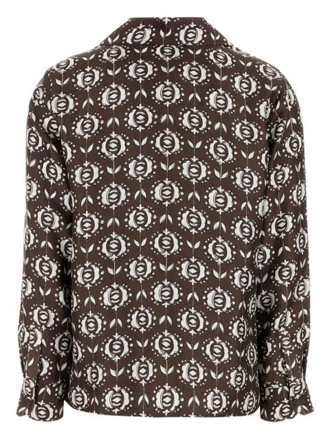 Weekend Max Mara floral-print shirt - Brown - zdjęcie produktu nr 2