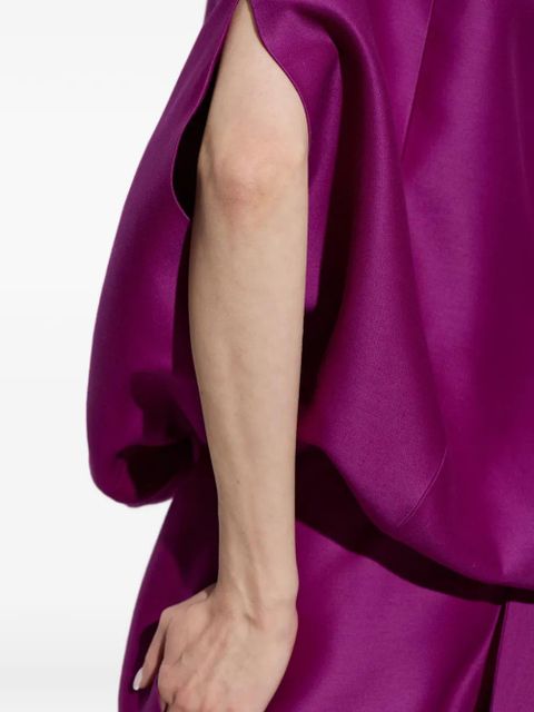 Balenciaga off-shoulder dress - Purple