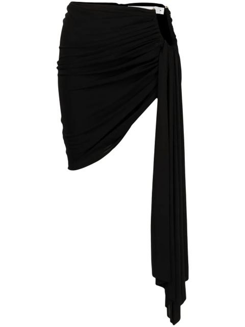 Christopher Esber Arced Palm draped miniskirt - Black - zdjęcie produktu nr 1