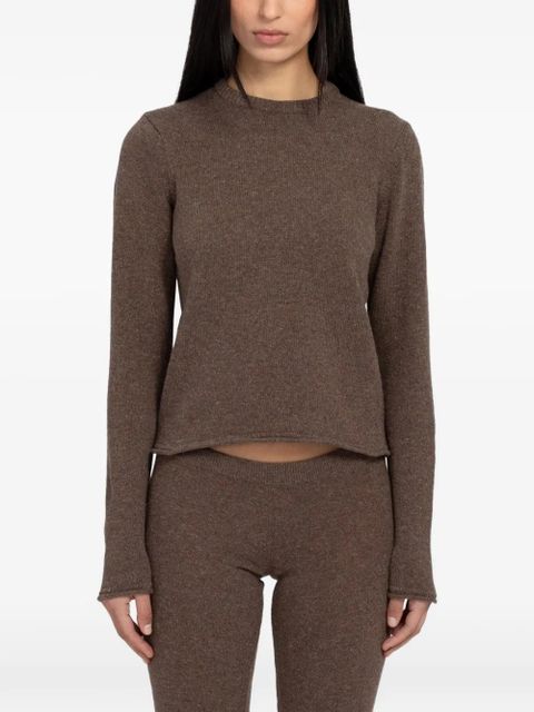 Gimaguas Cometa ribbed-knit sweater - Brown - zdjęcie produktu nr 1