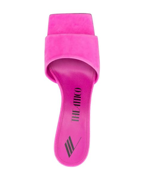 The Attico Cheope 75mm suede sandals - Pink