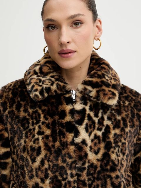 Levi's kurtka kolor brązowy przejściowa oversize 0050B