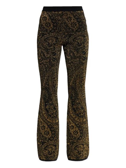 ETRO paisley-pattern trousers - Black