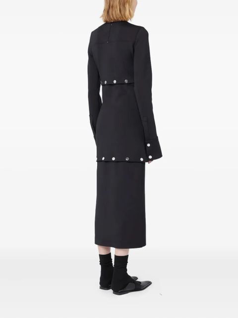 Max Mara cut-out jersey dress - Black