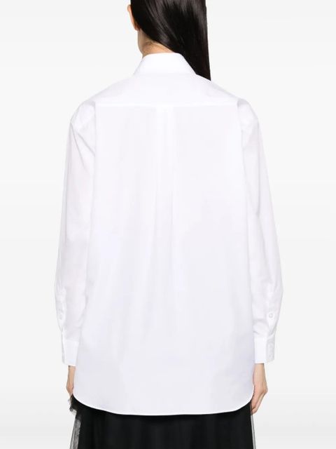 Simone Rocha long-sleeve cotton shirt - White