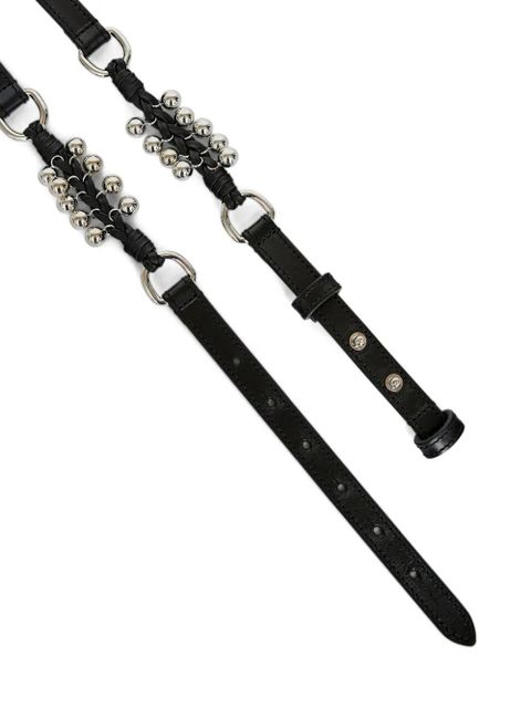 ISABEL MARANT beaded leather belt - Black
