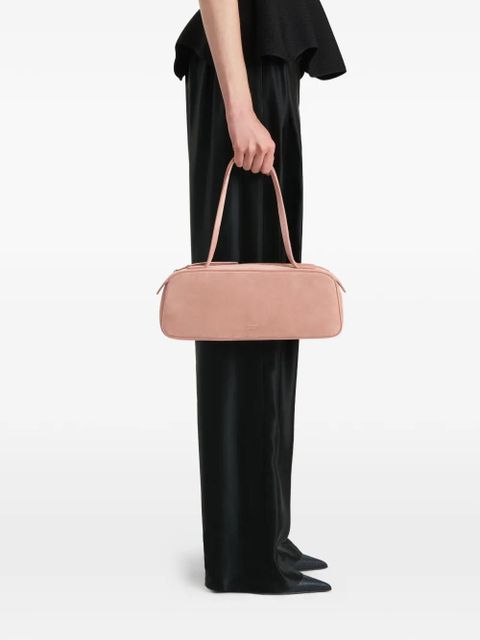 KHAITE suede logo-motif shoulder bag - Pink - zdjęcie produktu nr 2