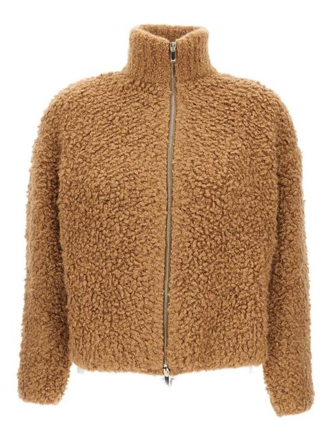 Max Mara high-neck zip-front cardigan - Brown - zdjęcie produktu nr 1