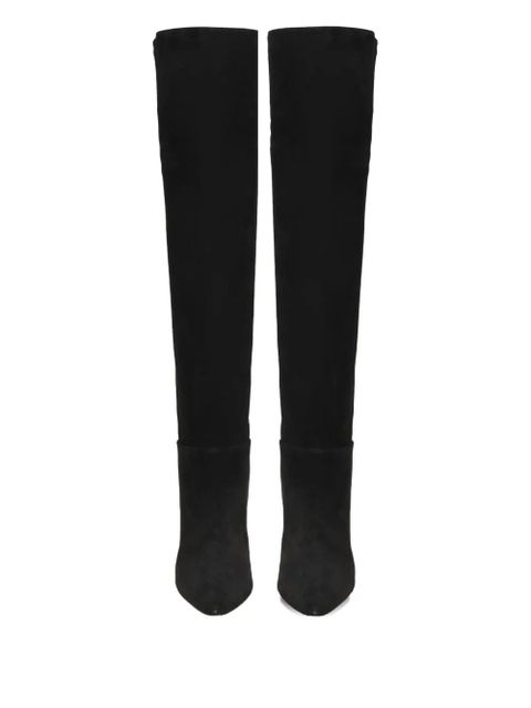 Gianvito Rossi knee-high pointed-toe boots - Black