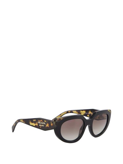 Prada Eyewear geometric-frame sunglasses - Black