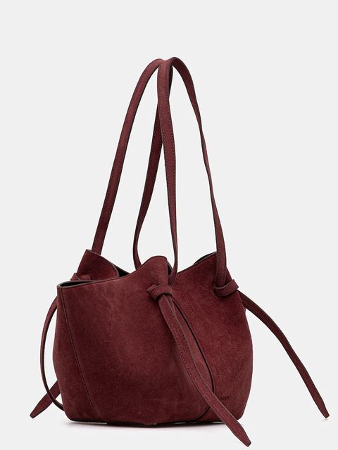 Yuzefi torebka zamszowa MOCHI kolor bordowy YUZCO-HB-MO-S024 - zdjęcie produktu nr 2