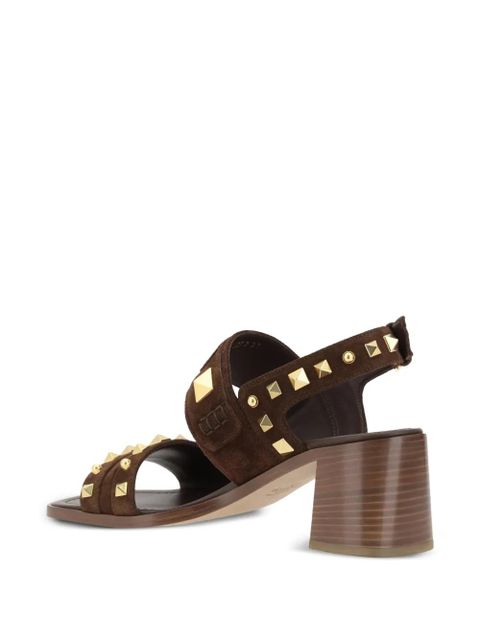 Valentino Garavani 60mm stud-detail sandals - Brown