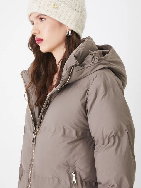 Medicine płaszcz damski kolor zielony zimowy