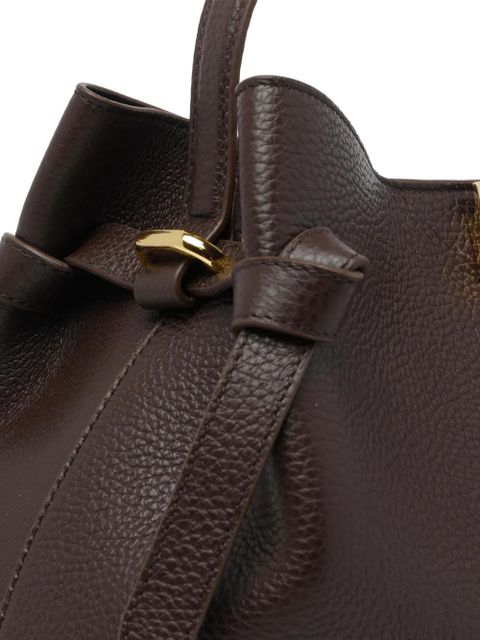 Yuzefi Gyoza leather tote bag - Brown