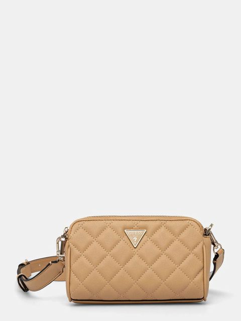 Guess torebka kolor beżowy HWEQG9 50973