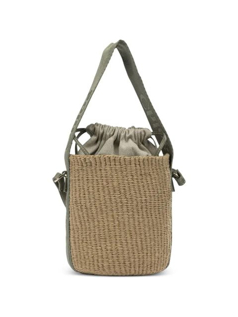 Chloé small Woody drawstring bucket bag - Green - zdjęcie produktu nr 1