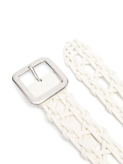 Jil Sander leather belt - White - zdjęcie produktu nr 2