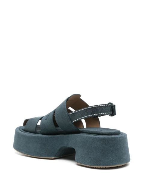 JW Anderson leather sandals - Blue