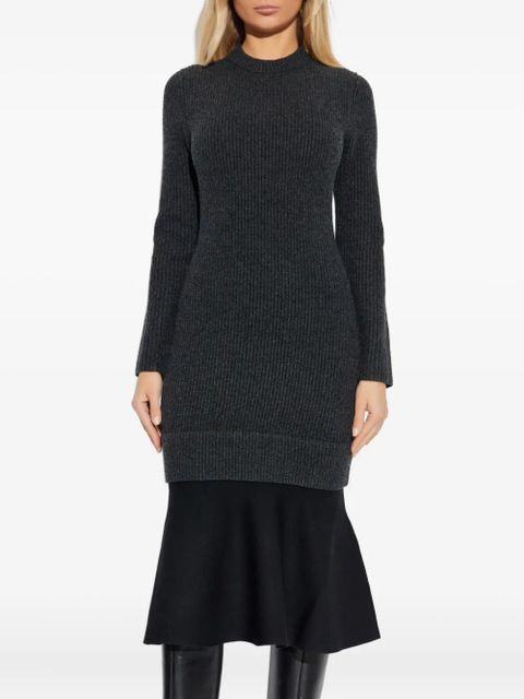 Alexander Wang ribbed long-sleeves midi dress - Grey