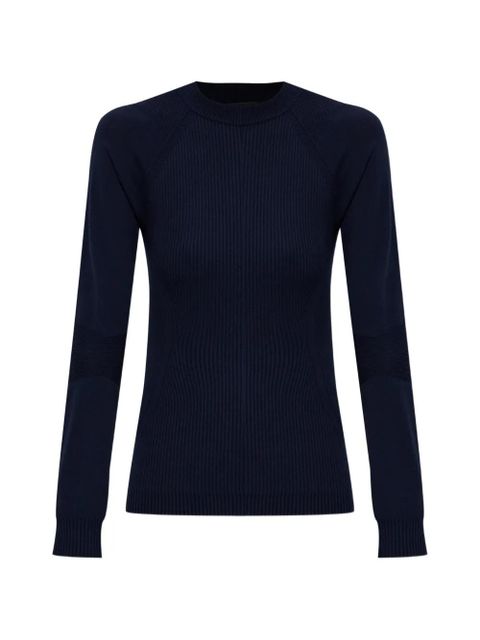 Moncler Grenoble logo ribbed top - Blue - zdjęcie produktu nr 1