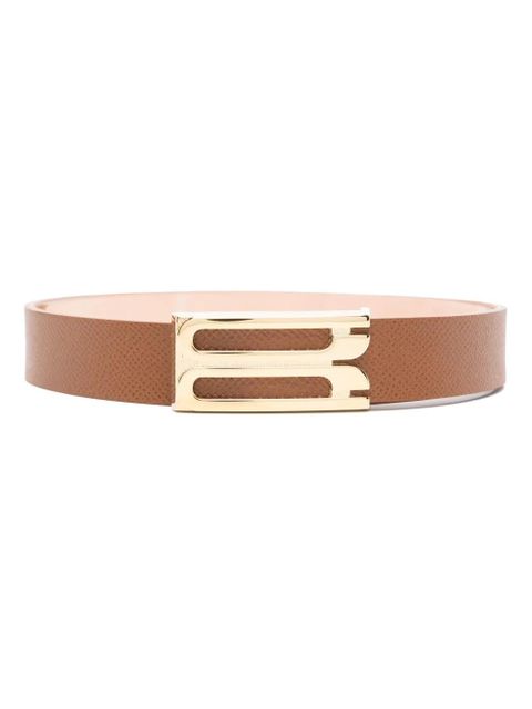 Victoria Beckham logo-buckle belt - Brown - zdjęcie produktu nr 1