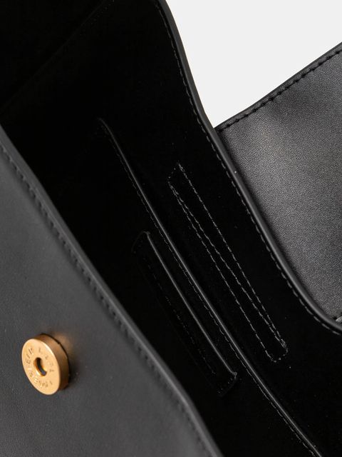 Karl Lagerfeld torebka skórzana K/SIGNATURE kolor czarny A1W30434