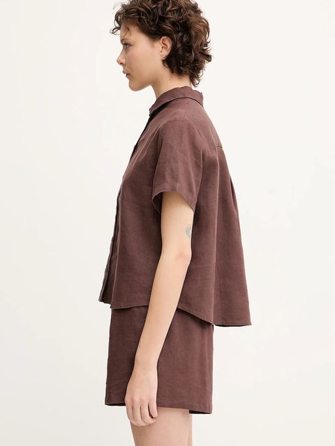 Samsoe Samsoe koszula lniana MINA - zdjęcie produktu nr 1