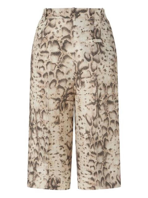 PINKO snake-print shorts - Neutrals - zdjęcie produktu nr 2
