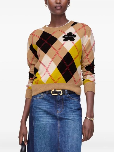 Marc Jacobs flower-embellished sweater - Brown