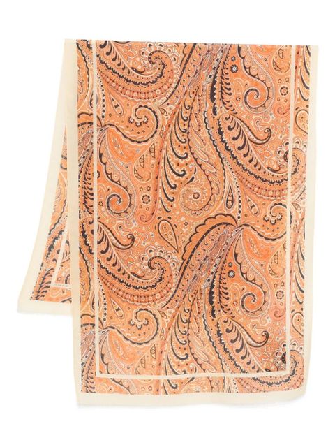 ETRO paisley-patterned scarf - Orange - zdjęcie produktu nr 1