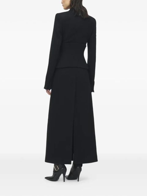 Alexander McQueen peplum coat - Black