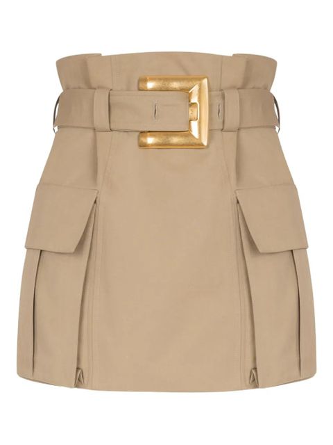 Balmain gabardine skirt - Neutrals - zdjęcie produktu nr 1