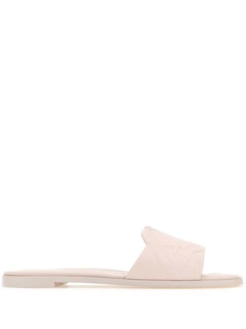 Alexander McQueen embossed-logo leather sandals - Pink - zdjęcie produktu nr 1