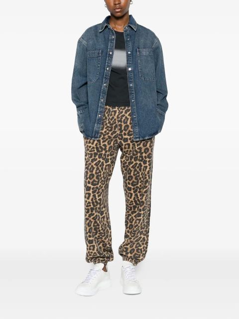 ANINE BING leopard-print track pants - Brown - zdjęcie produktu nr 2