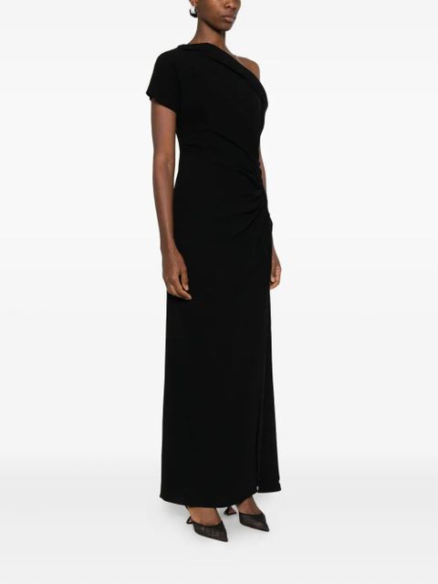 Simkhai Kally draped one-shoulder midi dress - Black - zdjęcie produktu nr 2
