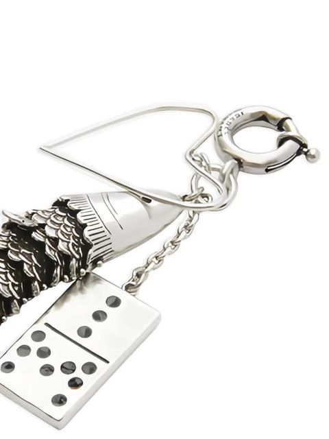 ISABEL MARANT fish domino keyring - Silver