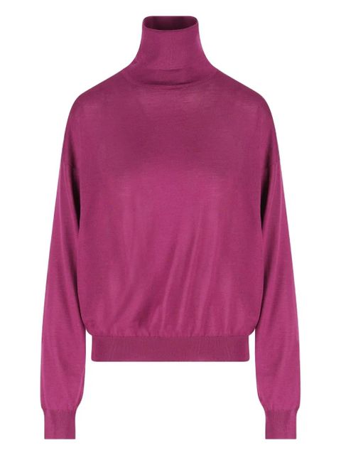 Saint Laurent turtleneck sweater - Purple - zdjęcie produktu nr 1