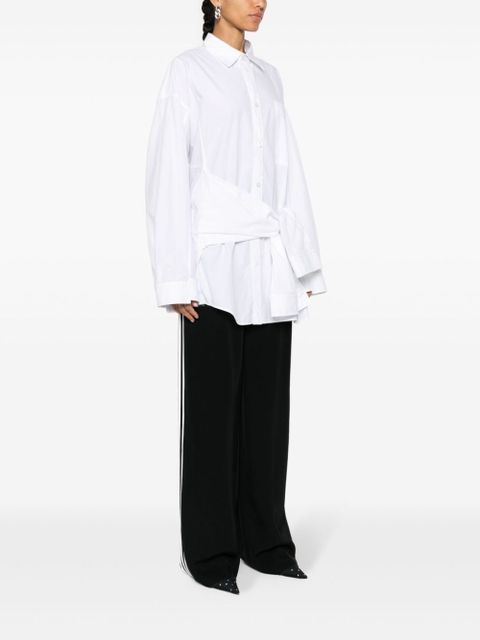 Balenciaga knotted-sleeve cotton shirt - White - zdjęcie produktu nr 2