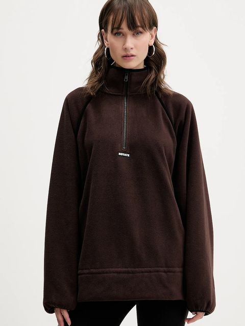 Rotate bluza polarowa damska kolor brązowy gładka 1153681667 - zdjęcie produktu nr 1