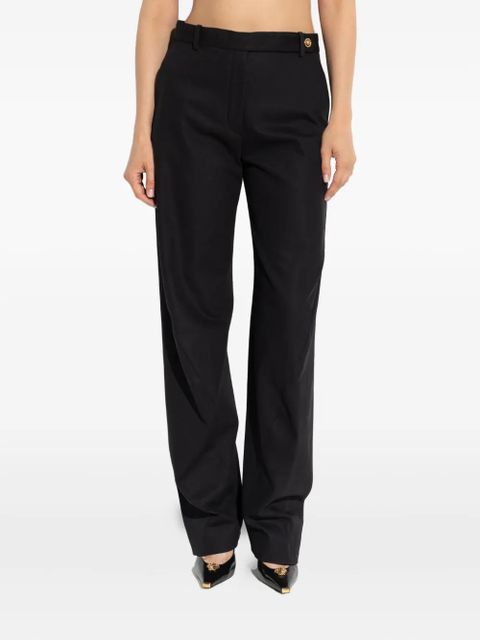 Versace Medusa-button panel trousers - Black