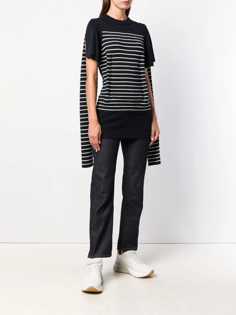 JW Anderson double layer-sleeve T-shirt - Blue