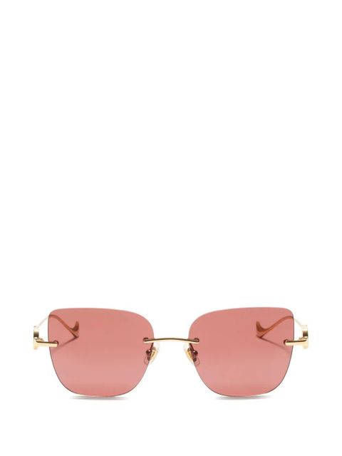 VALENTINO GARAVANI EYEWEAR geometric metal eyewear - Gold - zdjęcie produktu nr 1