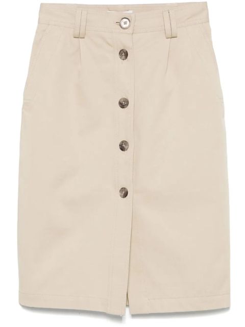 ANINE BING Zaire midi skirt - Neutrals - zdjęcie produktu nr 1