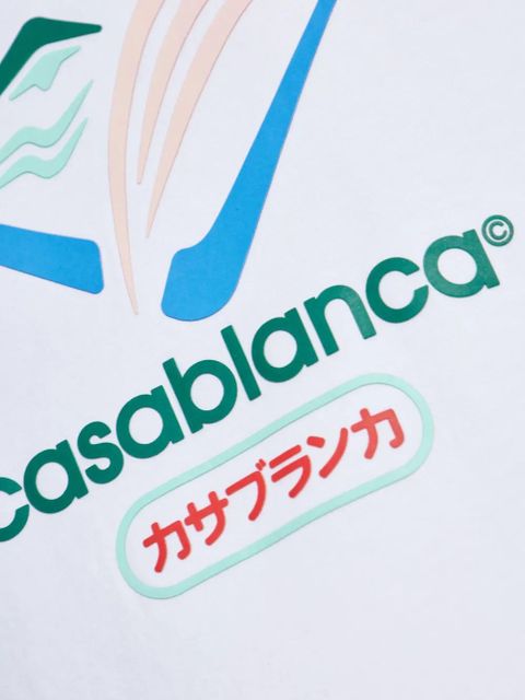 Casablanca Montagne graphic-print T-shirt - White