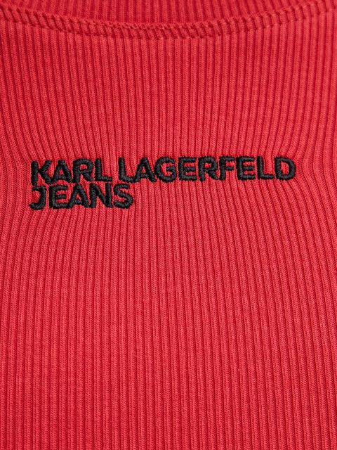 Karl Lagerfeld Jeans longsleeve kolor czerwony B1W17050