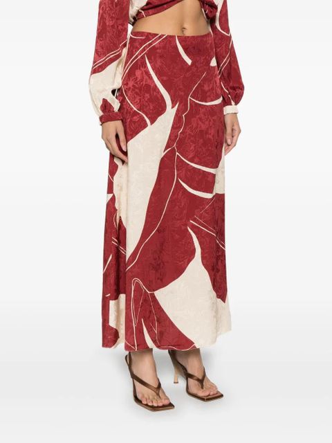 Johanna Ortiz Thoughtful Tecniques midi skirt - Neutrals