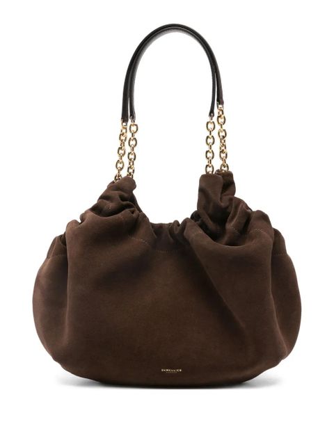 DeMellier Midi Miami suede shoulder bag - Brown - zdjęcie produktu nr 1