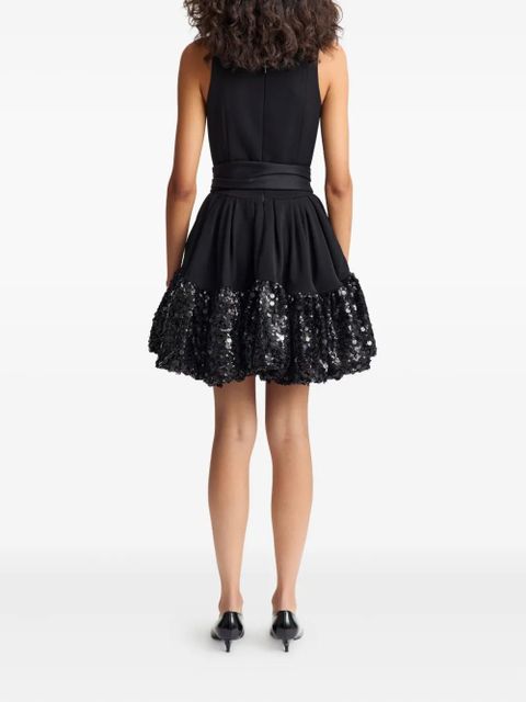 16Arlington Drina sequin belted mini dress - Black